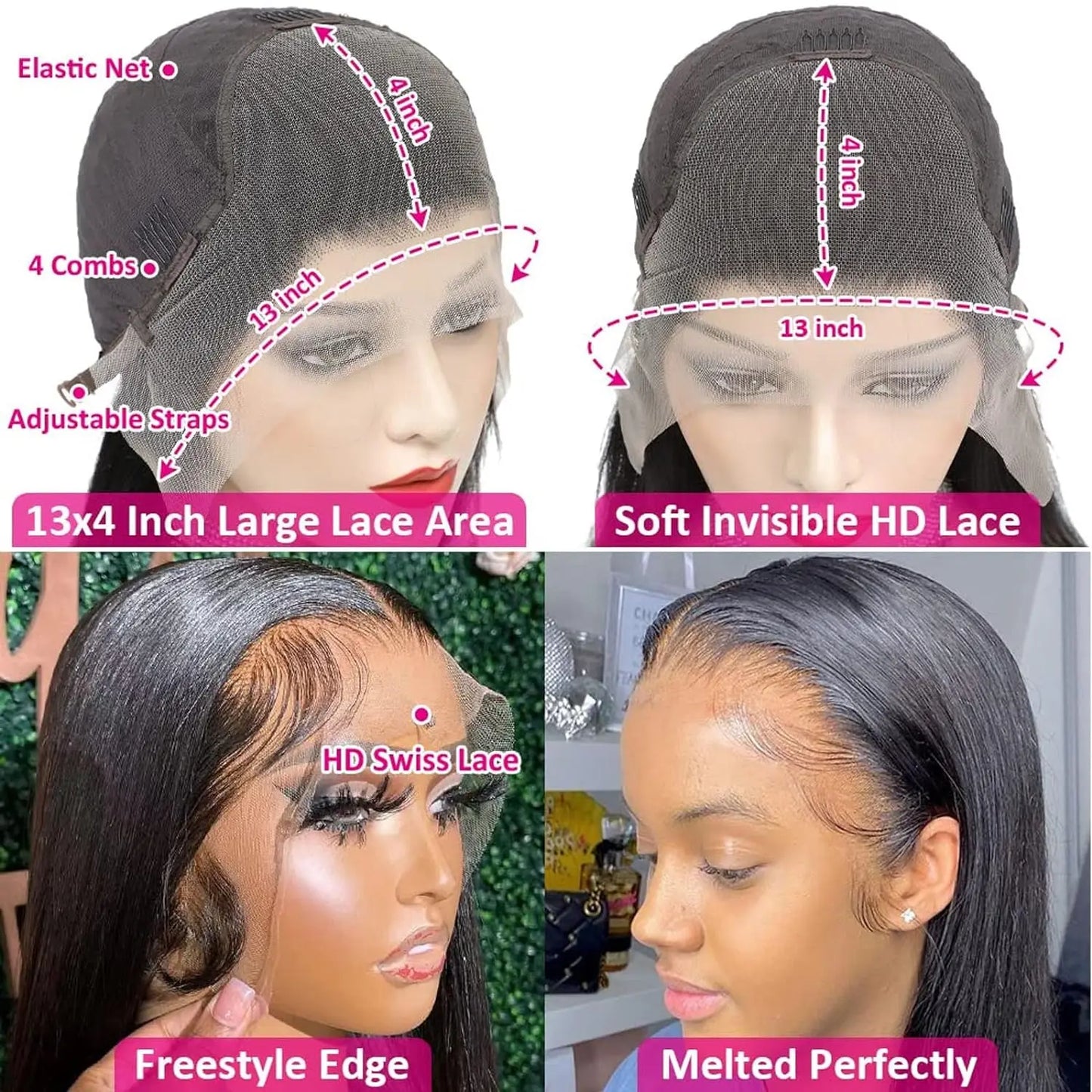 13×4 Short Bob Wig