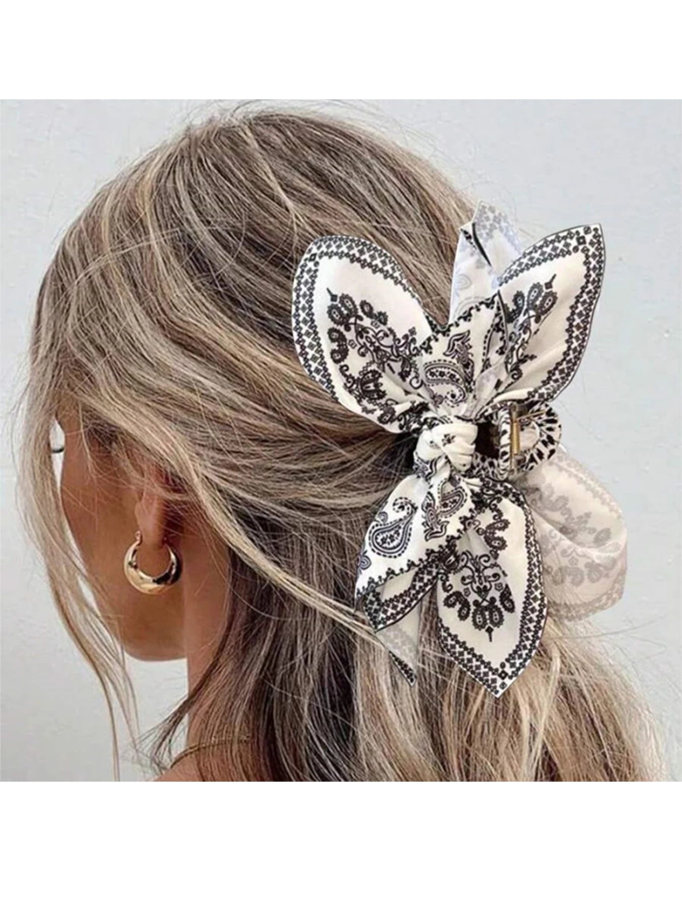 Bohemian Style Bow Hair Claw Clip