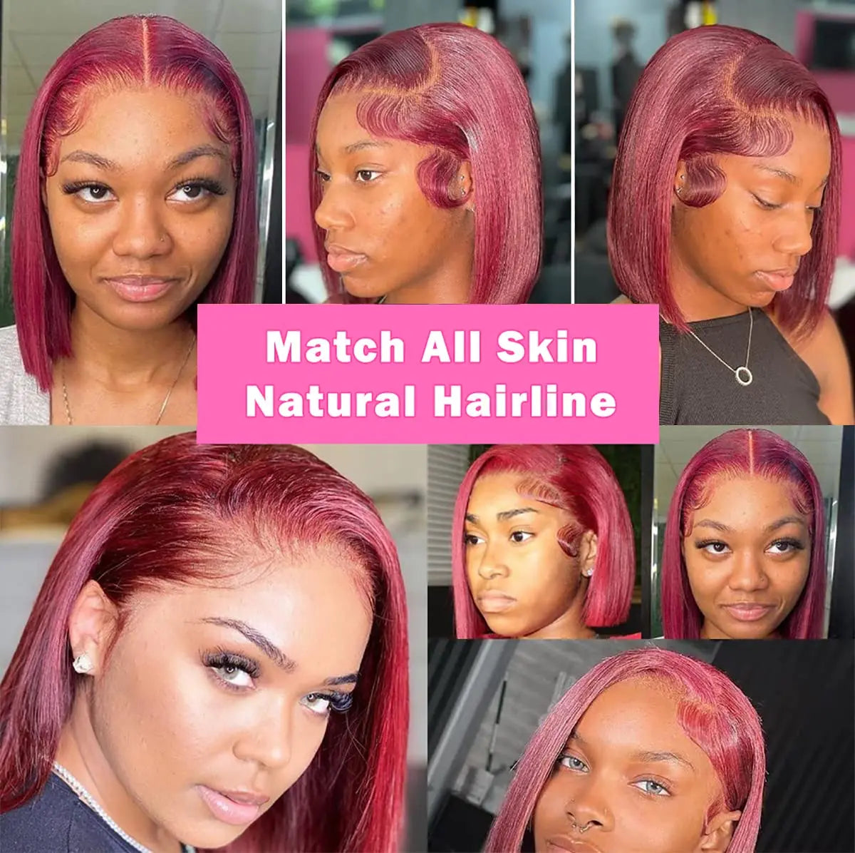 Burgundy Lace Front Wigs