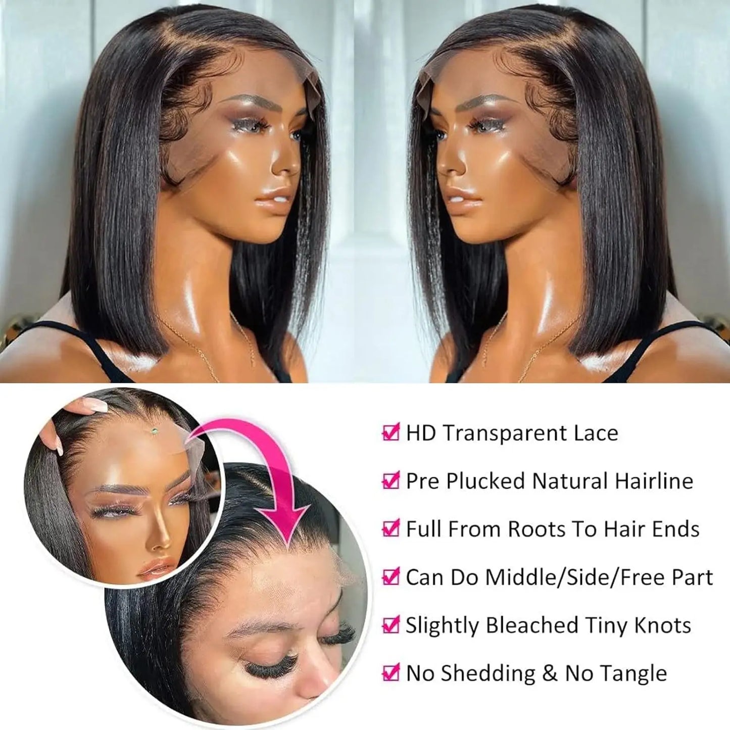 13×4 Short Bob Wig