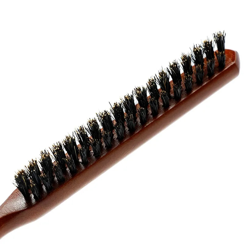 1pc Barber Pig Bristles Hair Comb