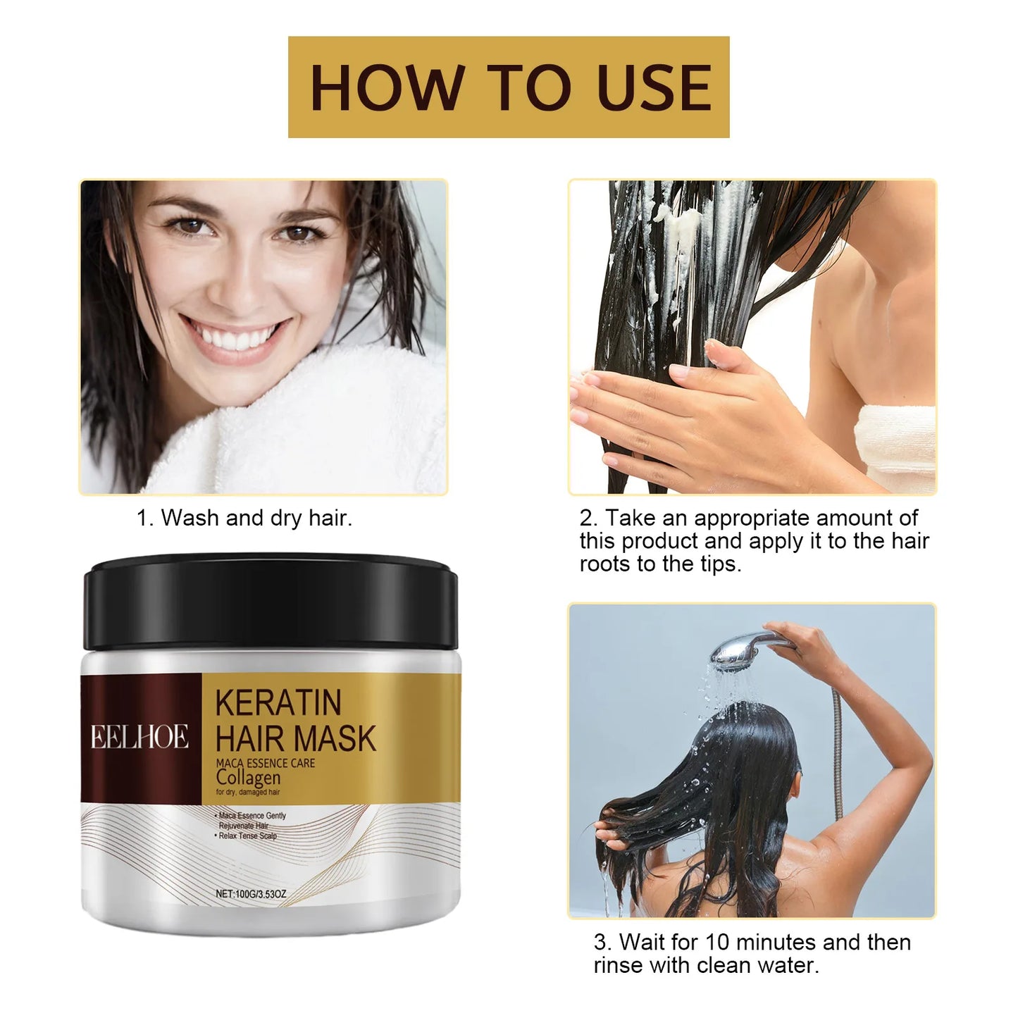 Collagen Hair Treatment Deep Repair Conditioning Argan Oil
