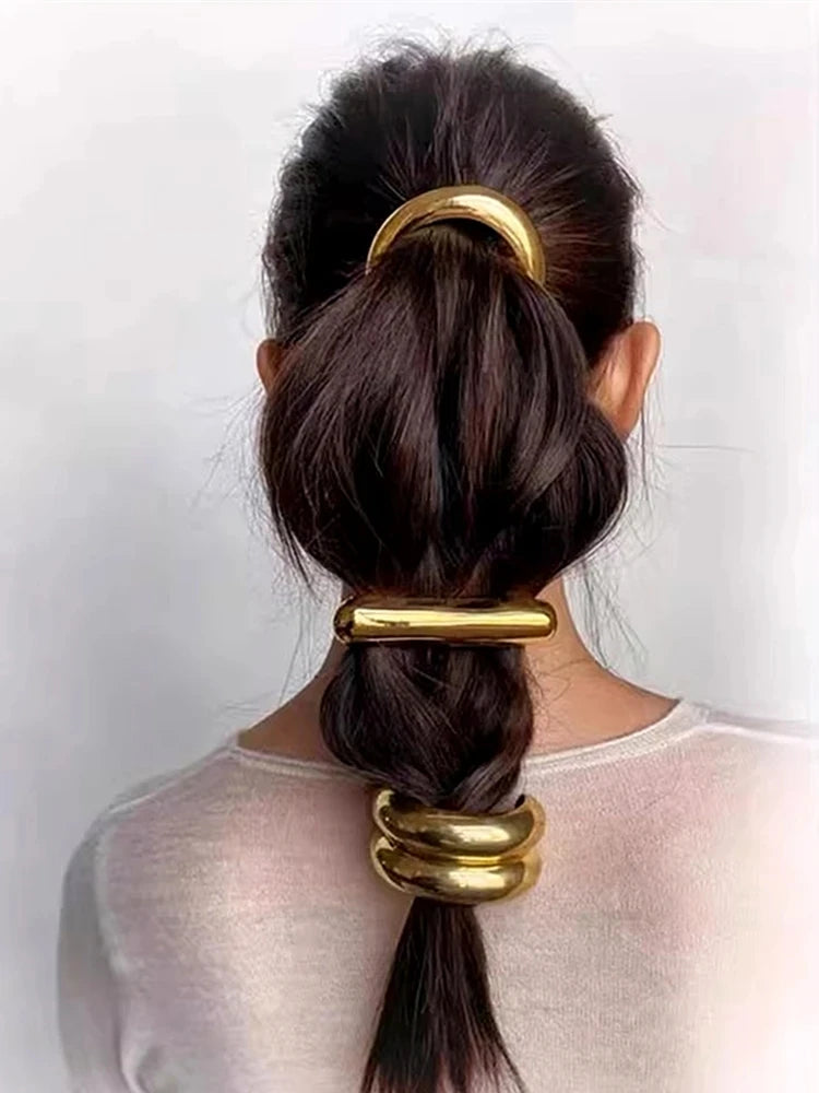 Metal Irregular Double-layer Hair Bands Ropes