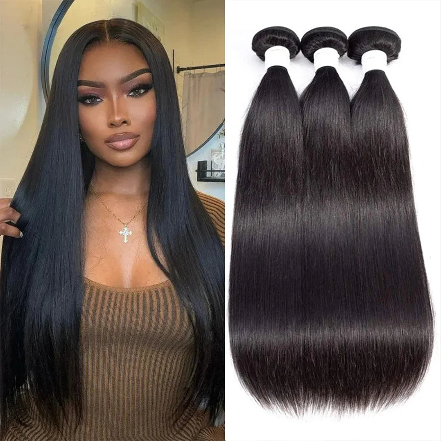 Bone Straight Human Hair Bundles