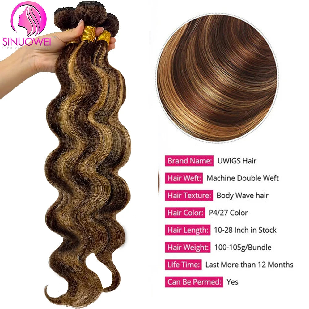 Honey Brown Brazilian Hair Bundles