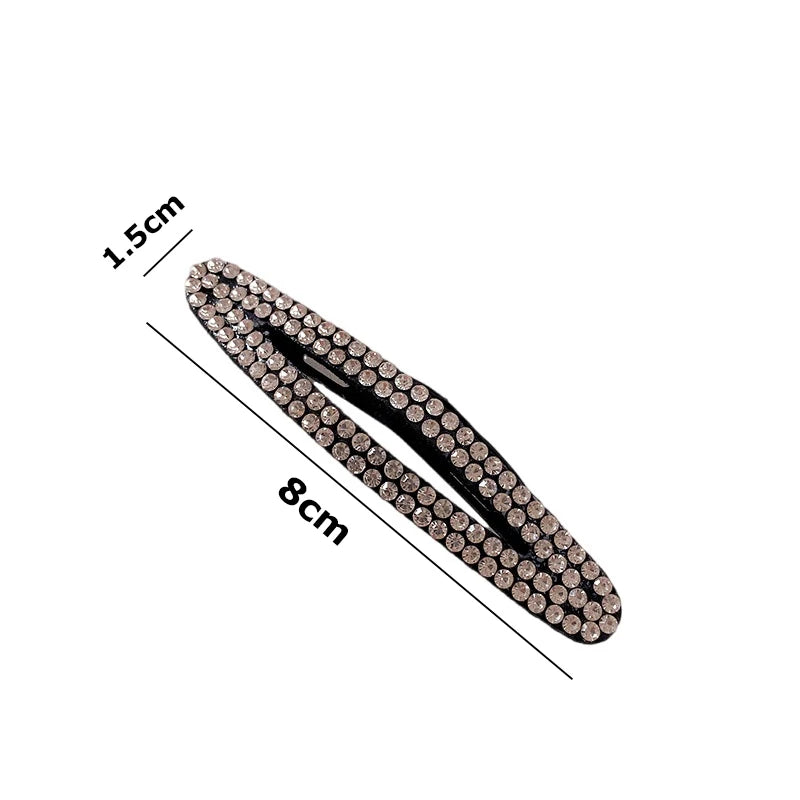2pcs/set Rhinestone Hair Clips