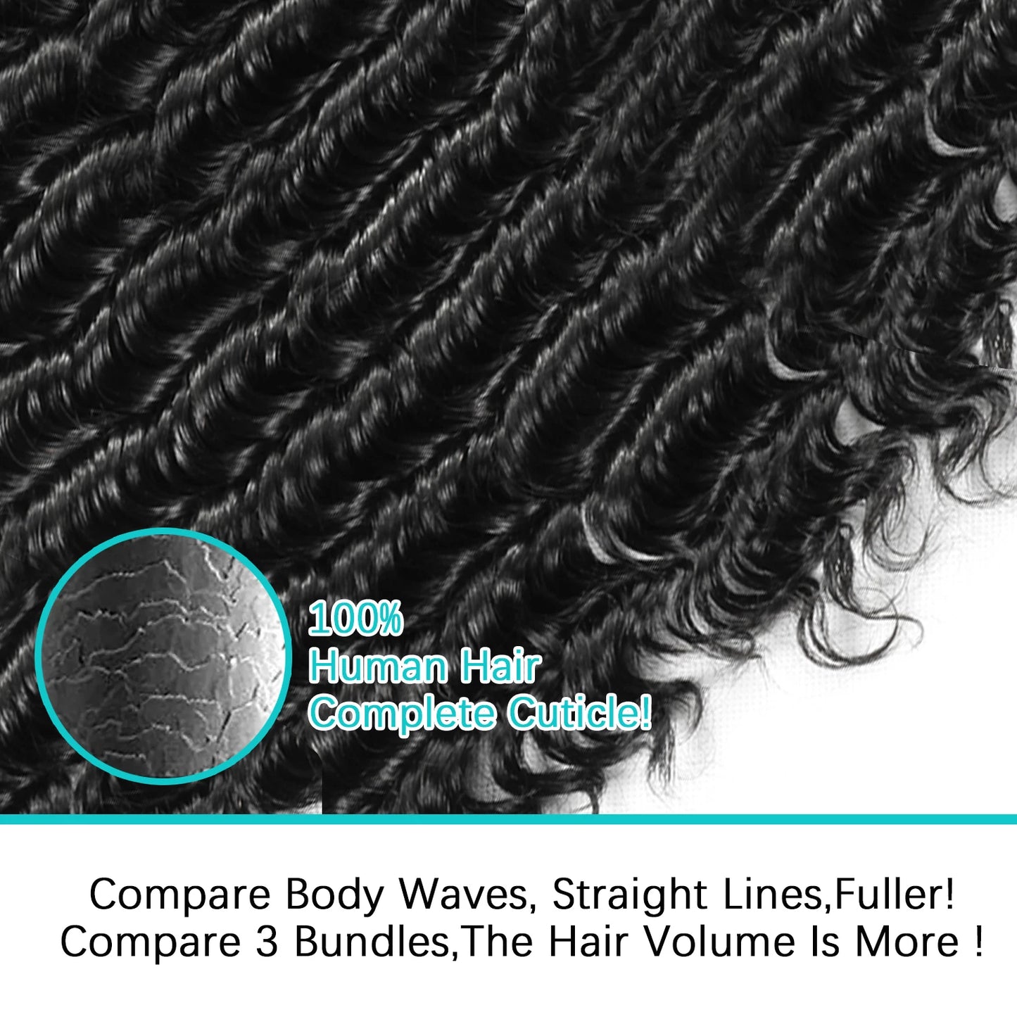 Deep Wave Remy Human Hair Bundles