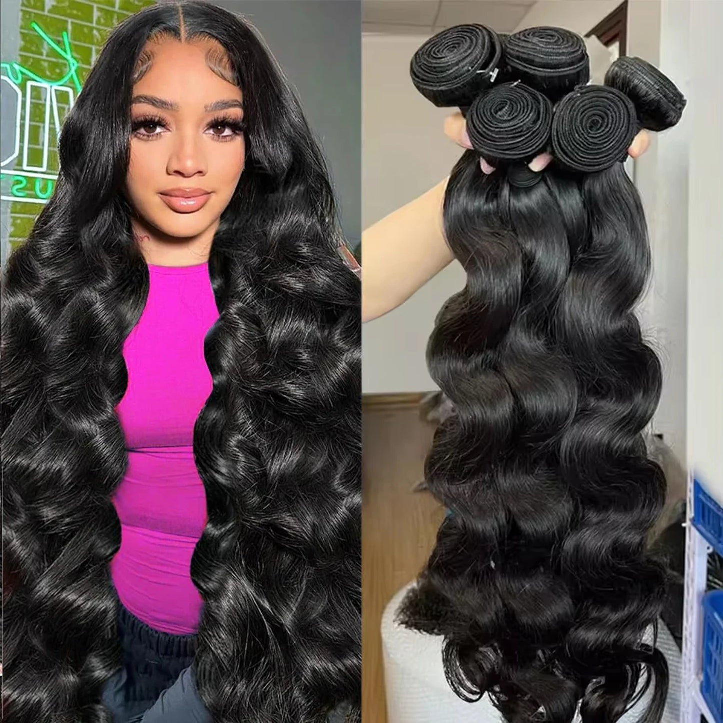38 40Inch Loose Body Wave Bundles