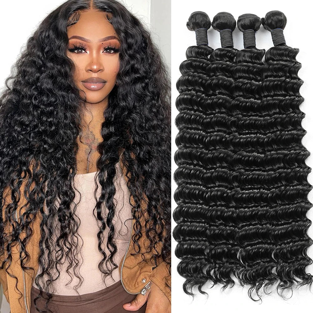 Deep Wave Remy Human Hair Bundles