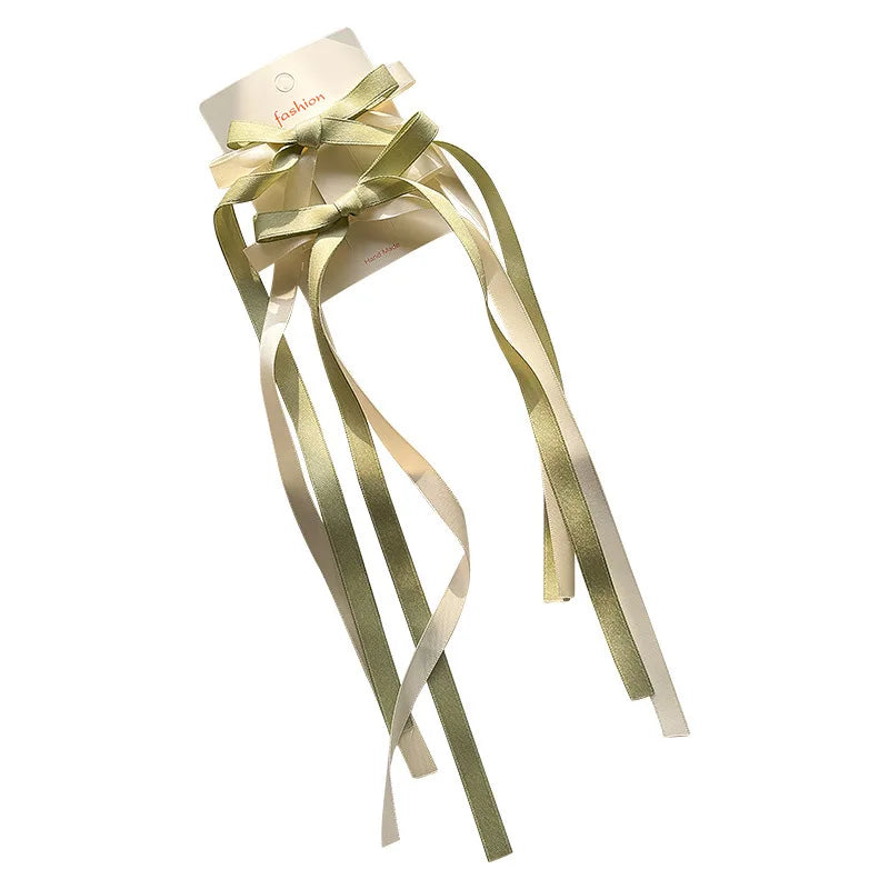 New 2pcs Korean Ribbon Bow Headband
