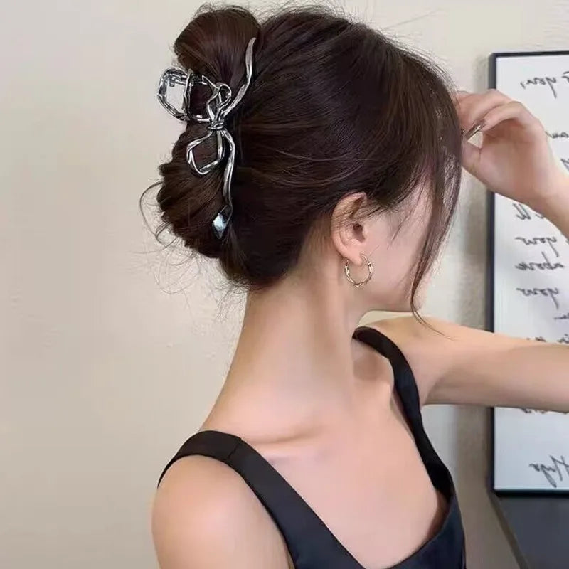 New Vintage Ribbon Bow Hair Claws