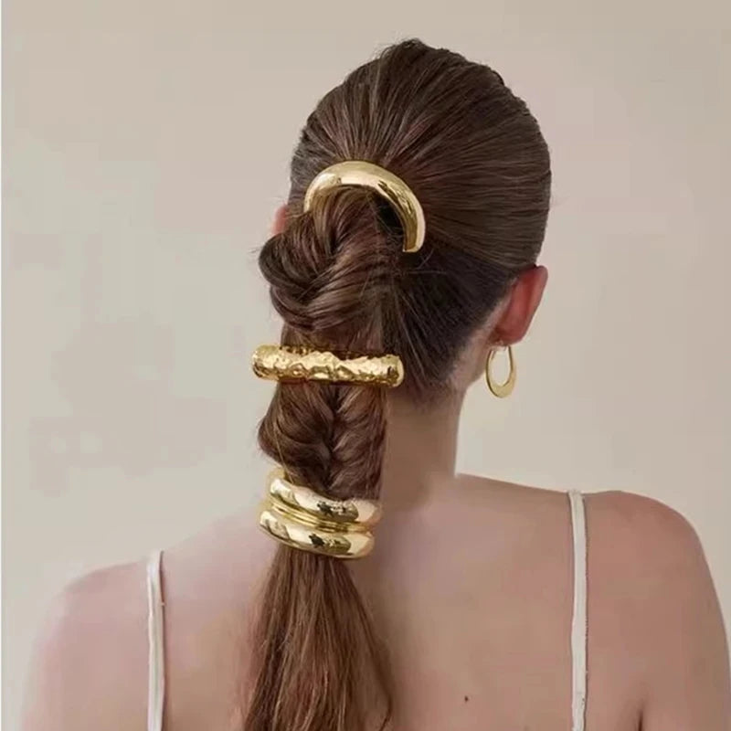 Metal Irregular Double-layer Hair Bands Ropes