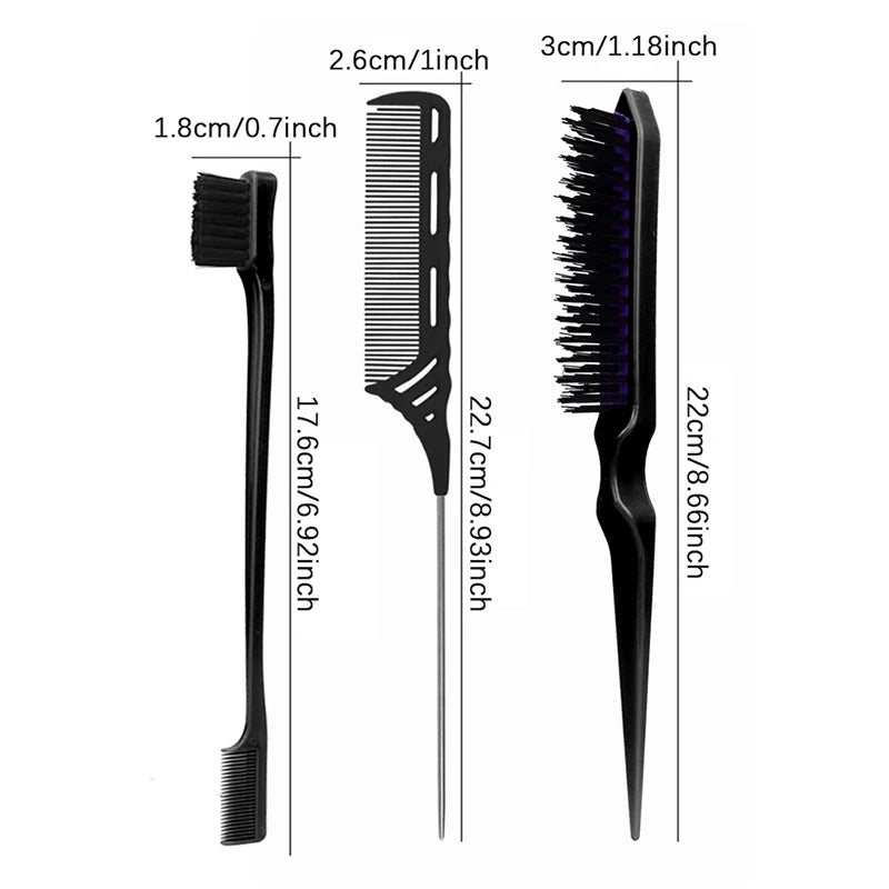 3Pcs Hair Brush Set