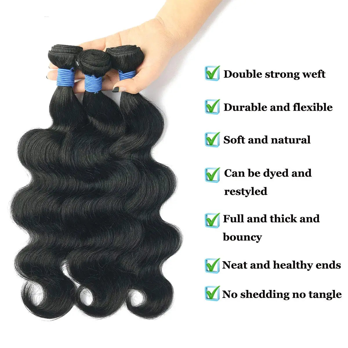 38 40 Inch Body Wave 3 4 Bundles