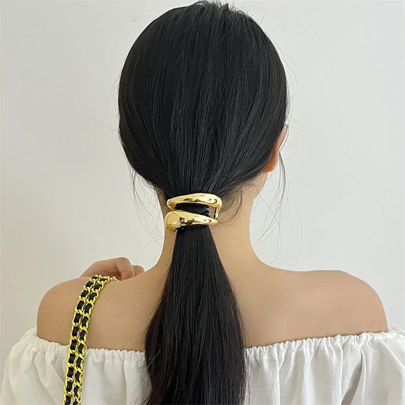 Metal Smooth Elastic Hair Loop HairBands
