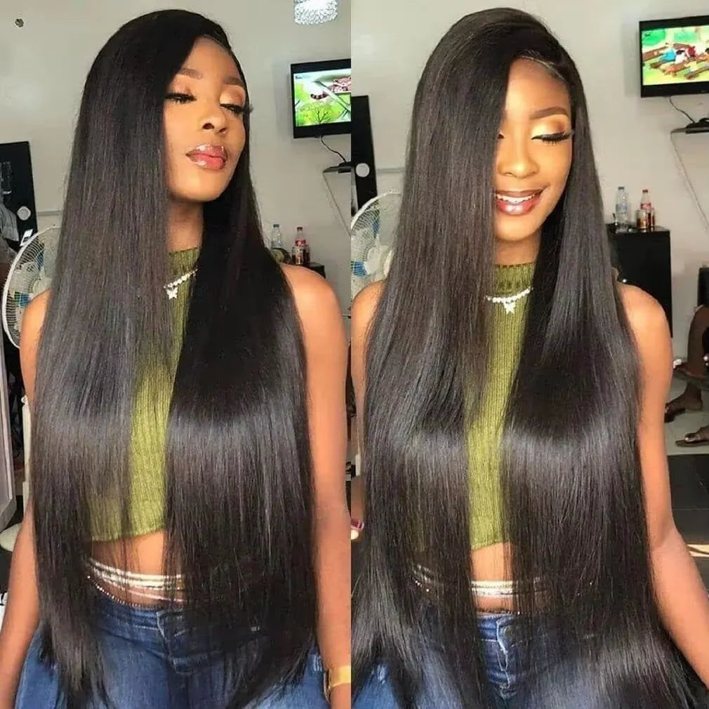 Natural Color Brazilian Human Hair Straight Bundles