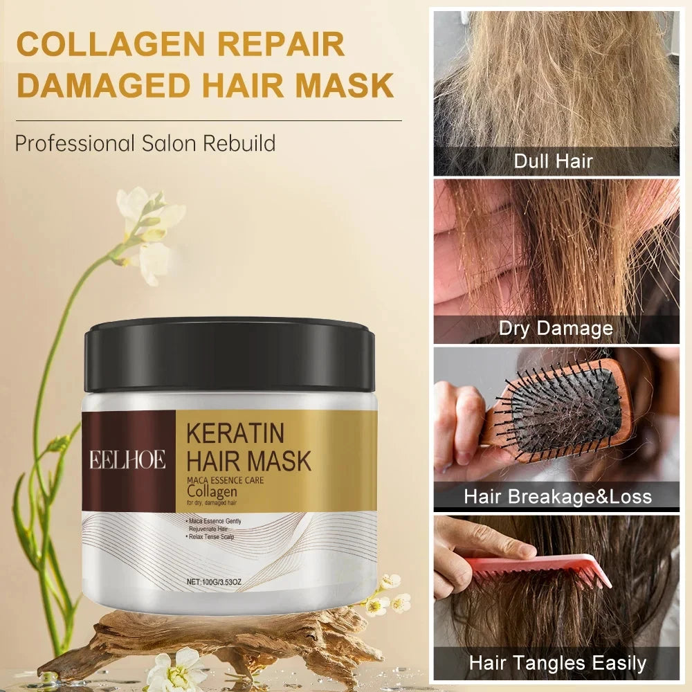 Collagen Hair Treatment Deep Repair Conditioning Argan Oil