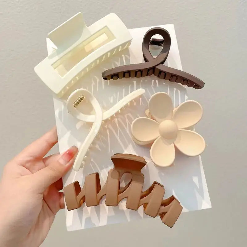 Plastic Hair Clip Set