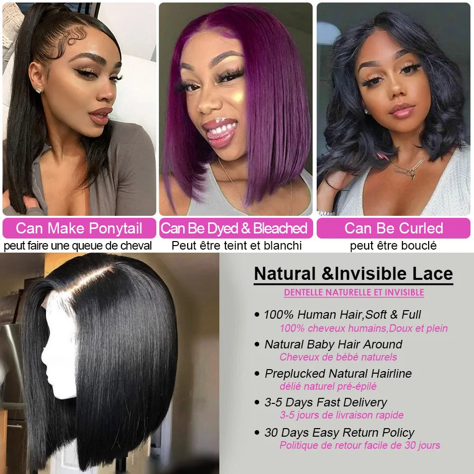 Straight Lace Front Wigs