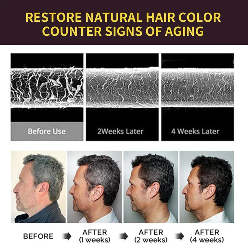 100ml Natural Herbal Hair Dye Shampoo 3 in 1