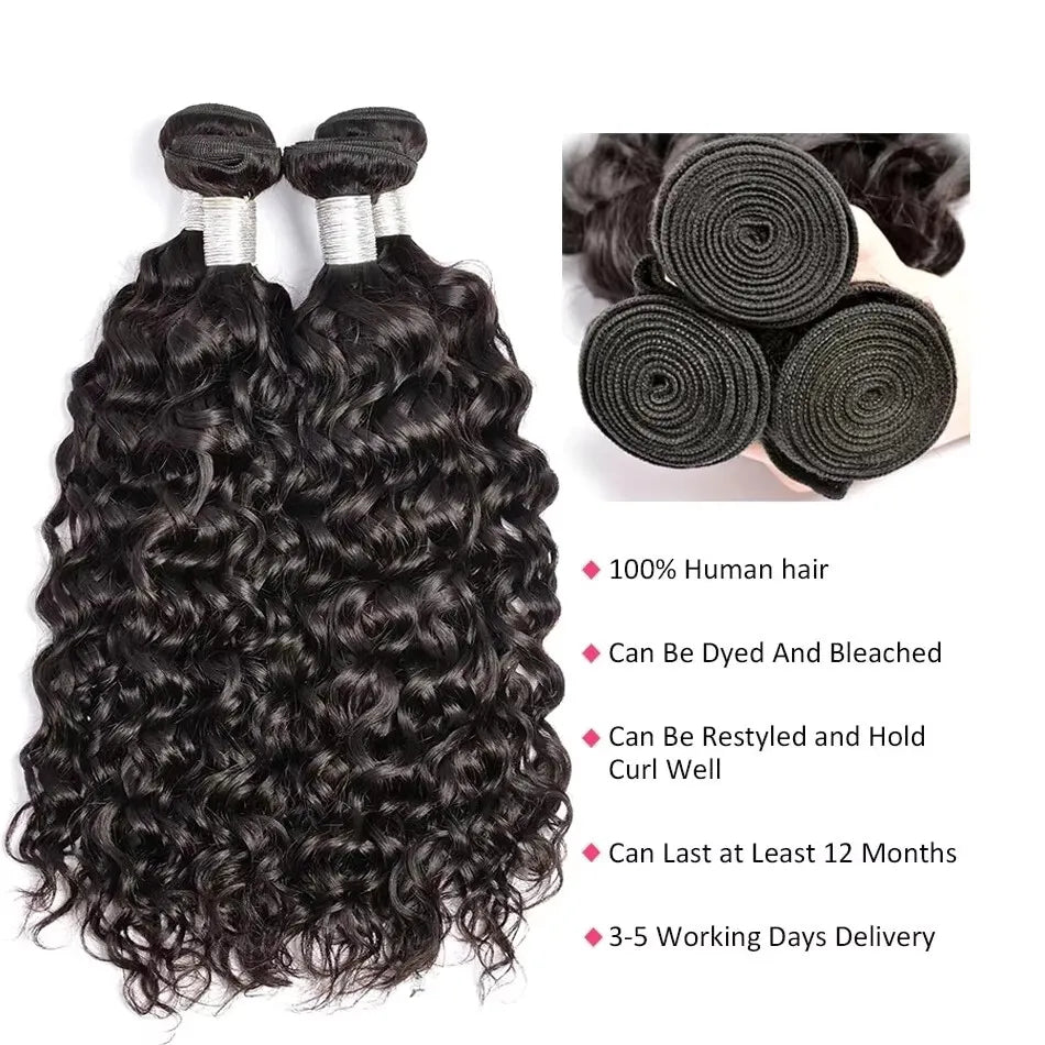 Deep Wave Human Hair Bundles