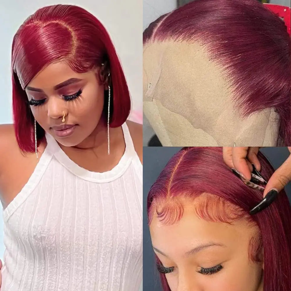 Burgundy Lace Front Wigs