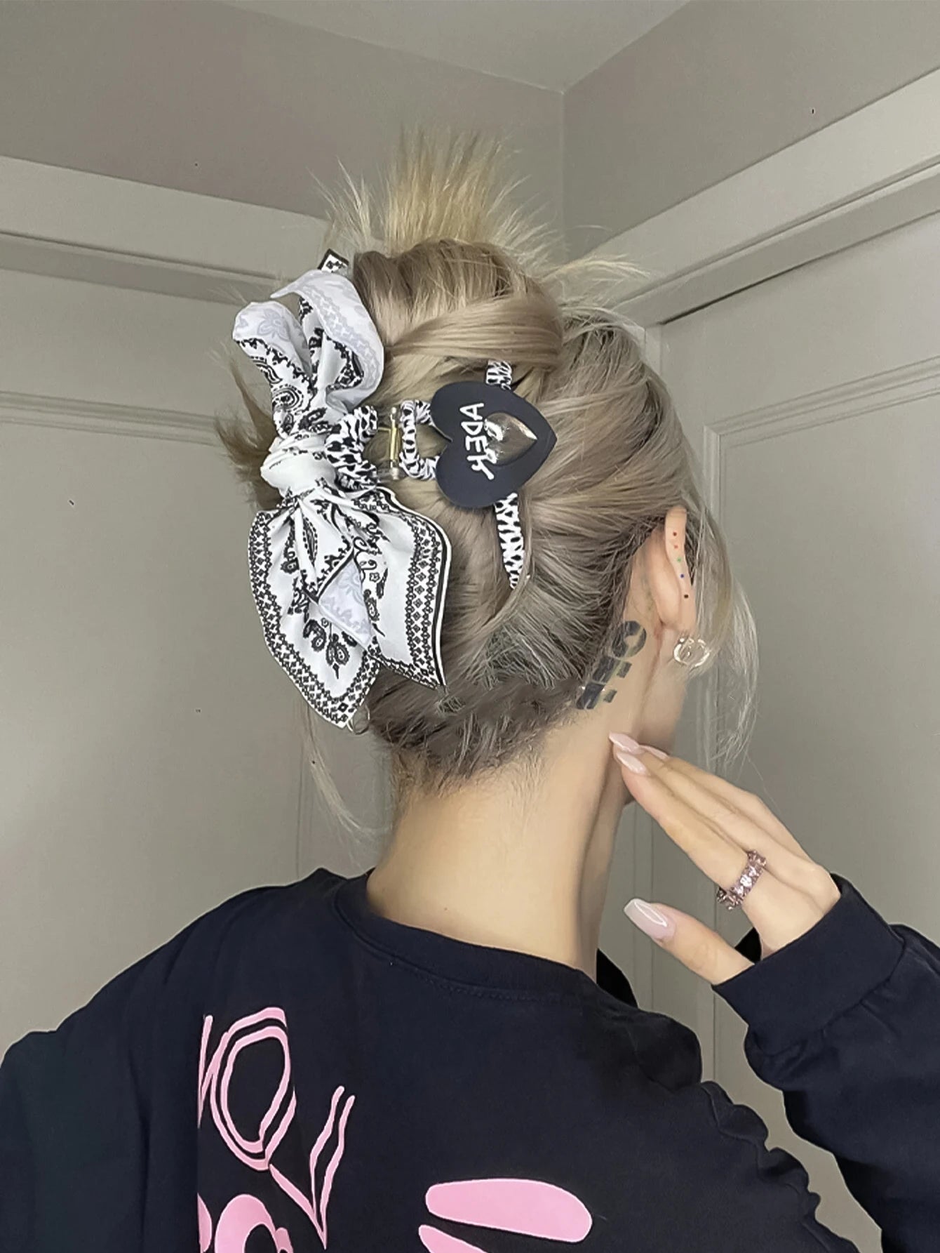 Bohemian Style Bow Hair Claw Clip