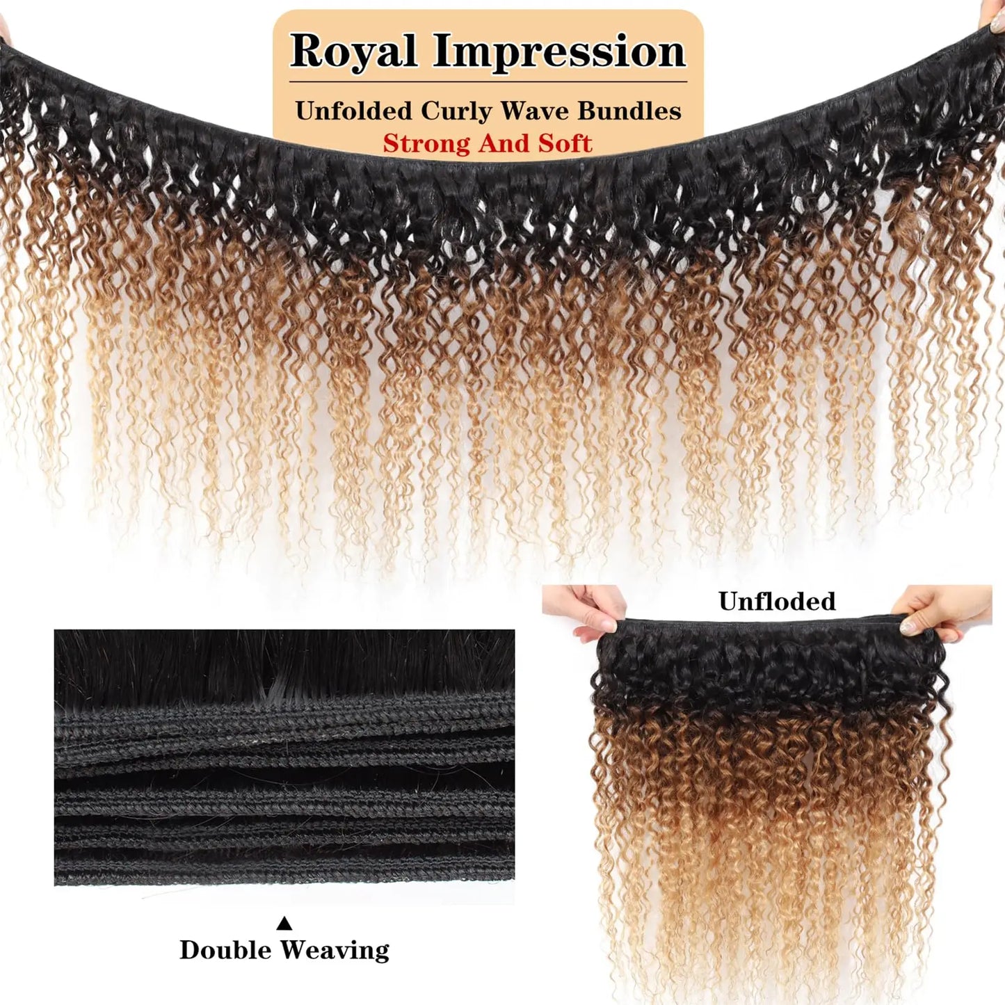 15A Brazilian Kinky Curly Human Hair Bundles
