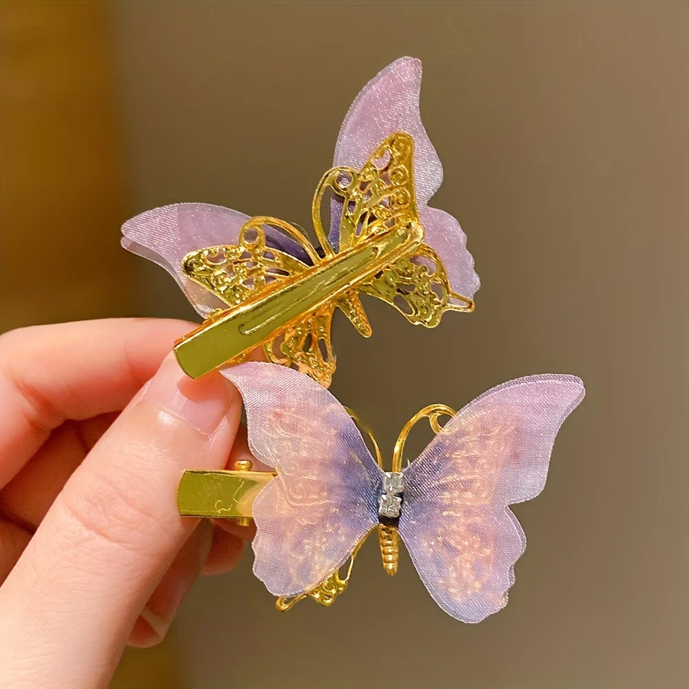 Sweet Girl Butterfly Hairpins