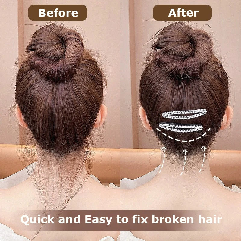 2pcs/set Rhinestone Hair Clips