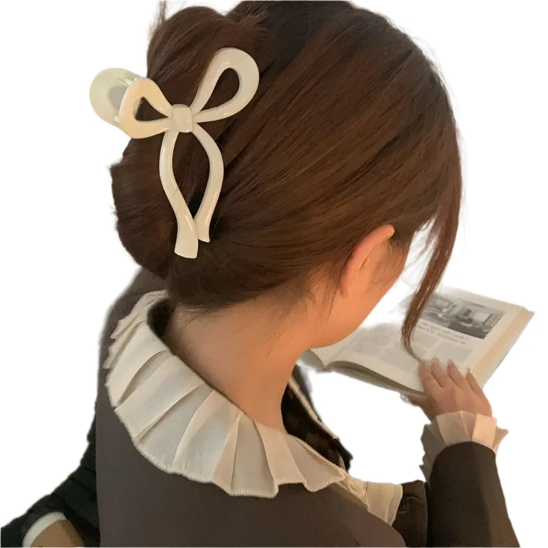 Ponytail Bow Large Hair Claw Crab Hair Accessories