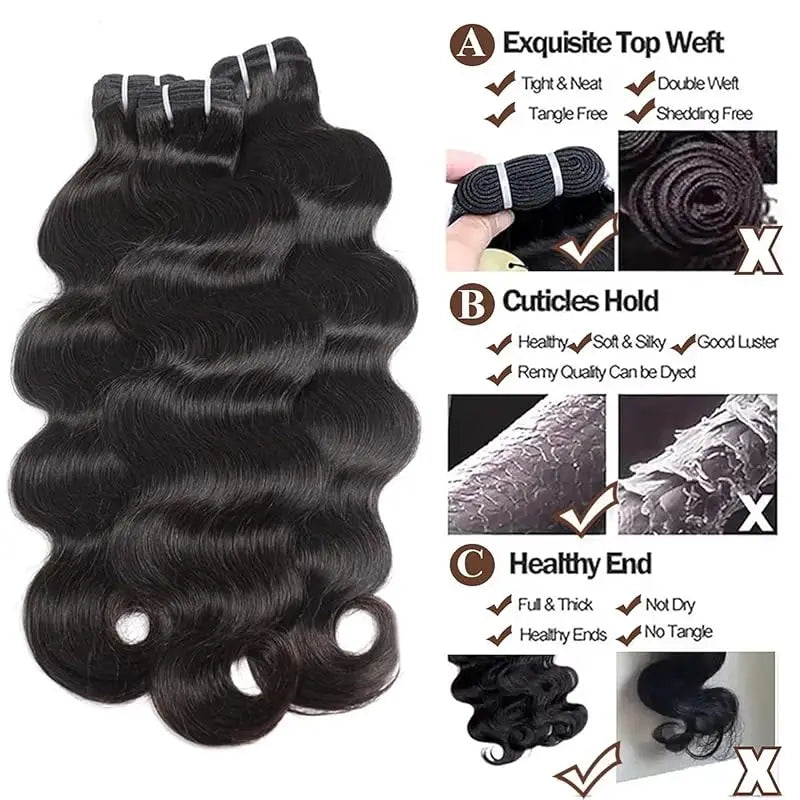 Body Wave Human Hair Bundles