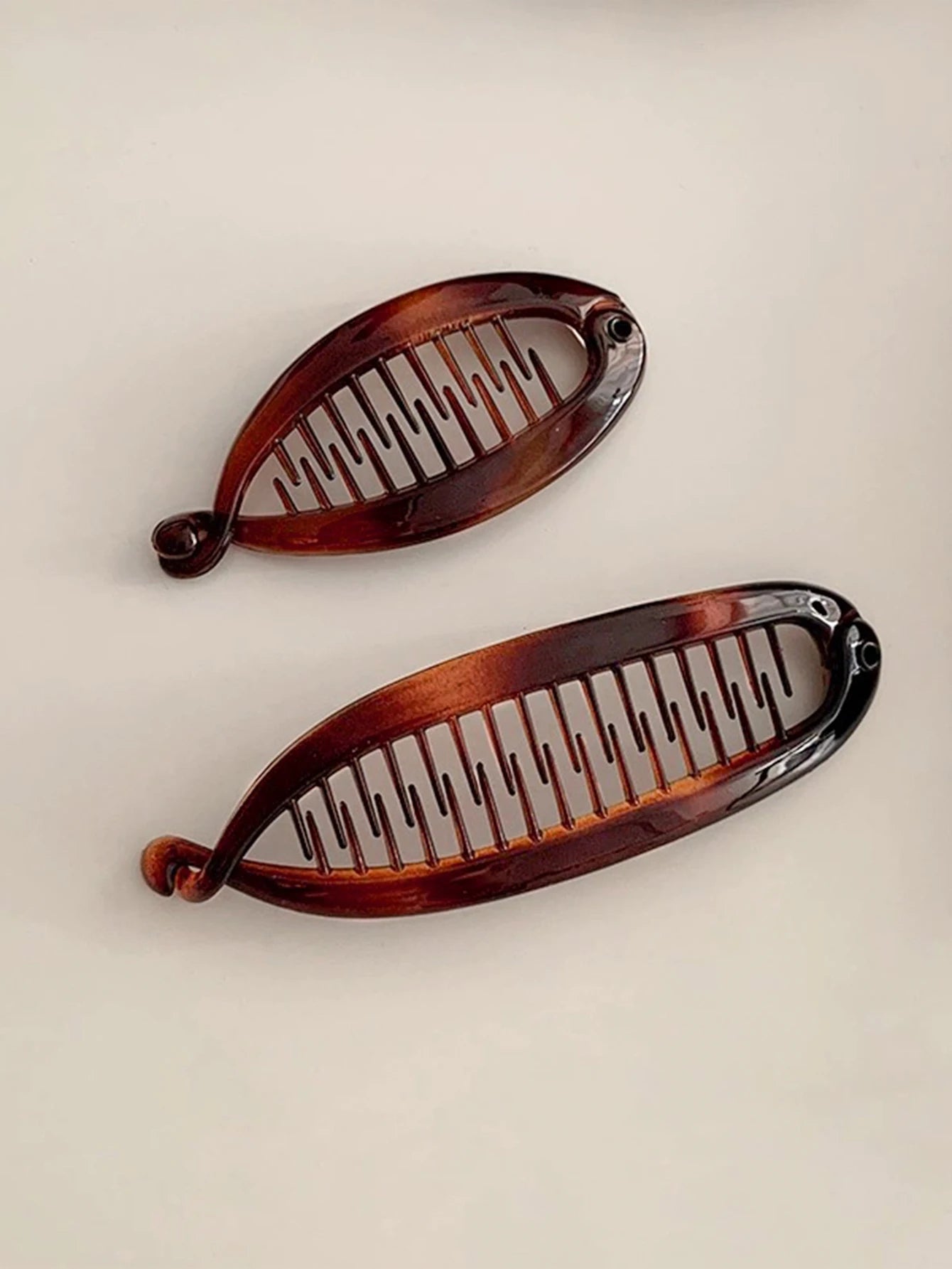 2pcs French Large Banana Clip Hair Comb Clip