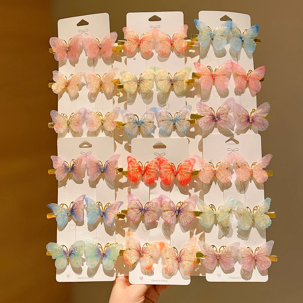 Sweet Girl Butterfly Hairpins