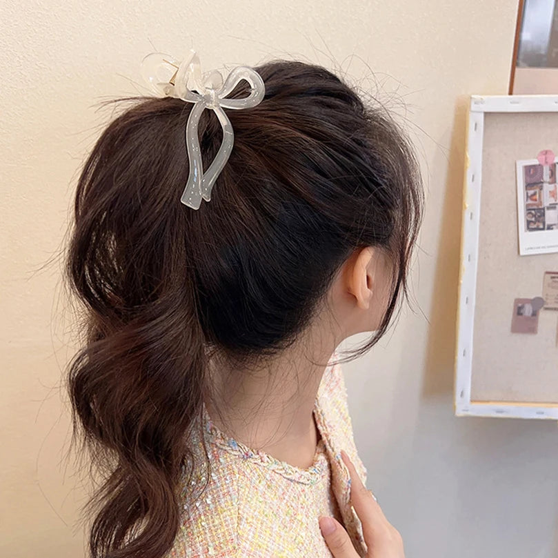 Ponytail Bow Large Hair Claw Crab Hair Accessories